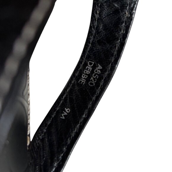 Coach Debbie Signature Embossed Flat Thong Flip-Flop Sandals (Black) - Size 9 - Picture 5 of 12